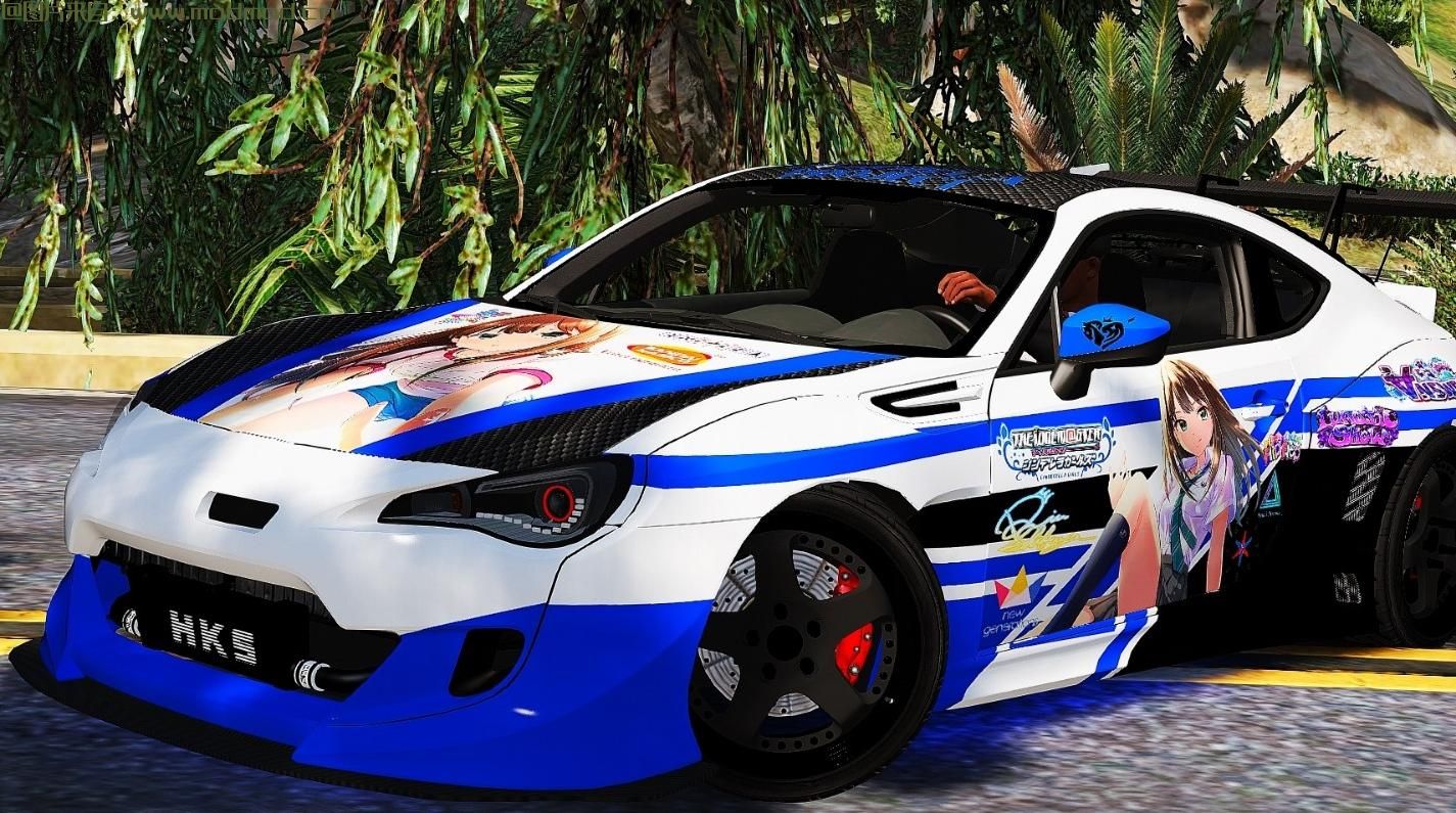 侠盗猎车手5「GTA5」Mod: 斯巴鲁BRZ Rocket Bunny V3 Itasha Livery