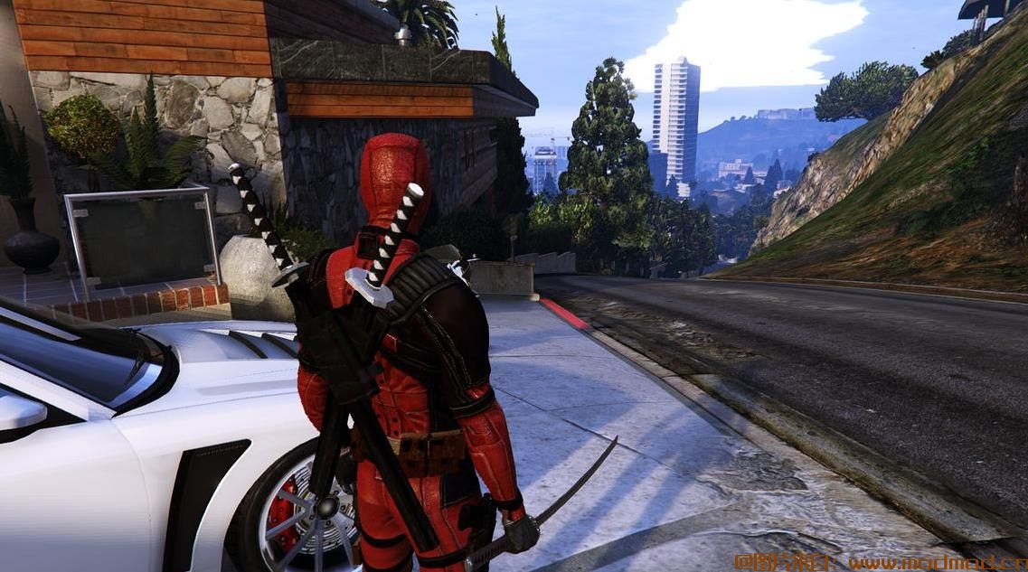 侠盗猎车手5「GTA5」Mod: Deadpool Retexture  - 更具反思性