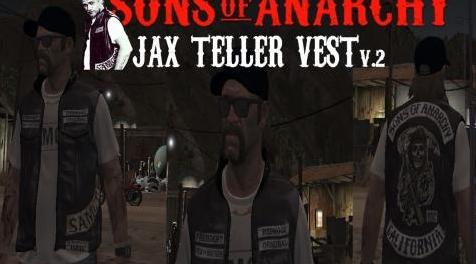 侠盗猎车手5「GTA5」Mod: SoA“Jax”Lil Joes皮革背心和Samcro T恤