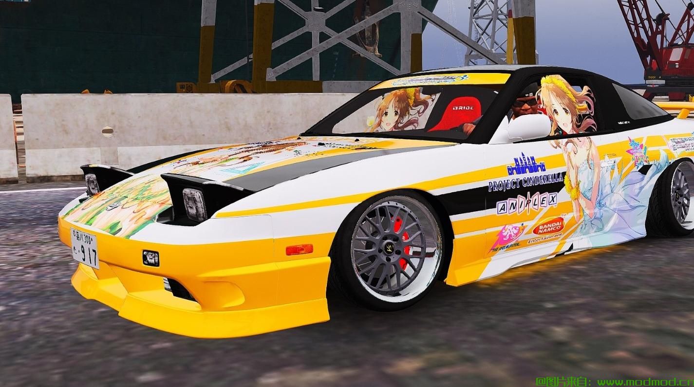 侠盗猎车手5「GTA5」Mod: 日产180sx Type-X Itasha Livery