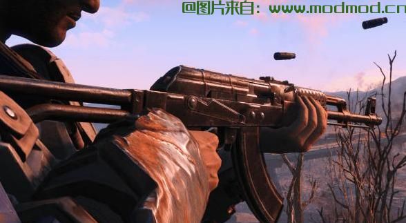 辐射4MOD 右手Nukaworld AK Replacer