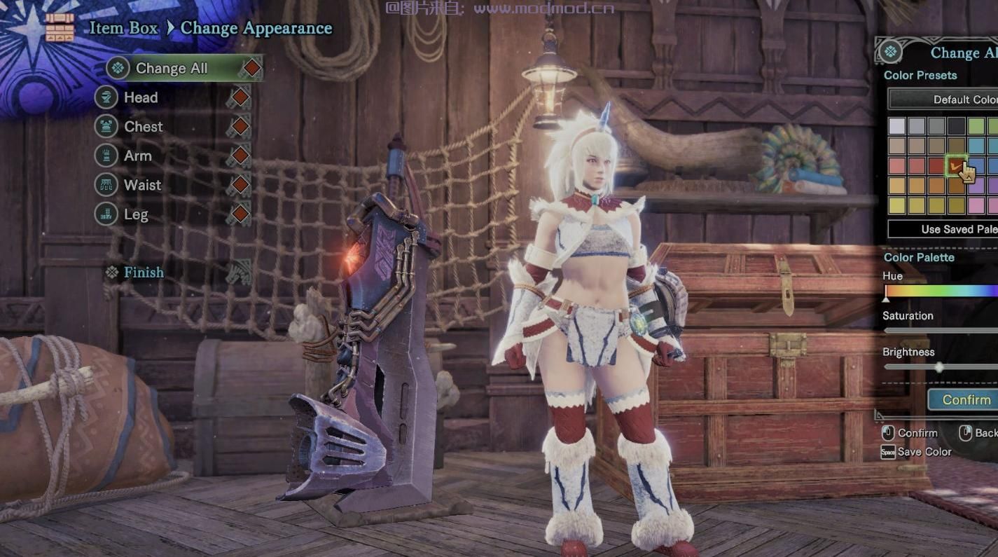 怪物猎人：世界MOD 将麒麟套装的颜色重新分类（Kirin Layered Armor）