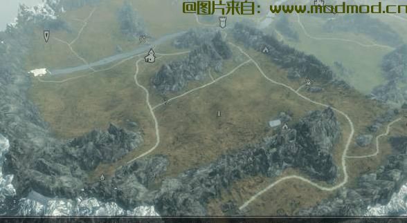 上古卷轴5：天际MOD 更好的Falskaar和Wyrmstooth地图与道路