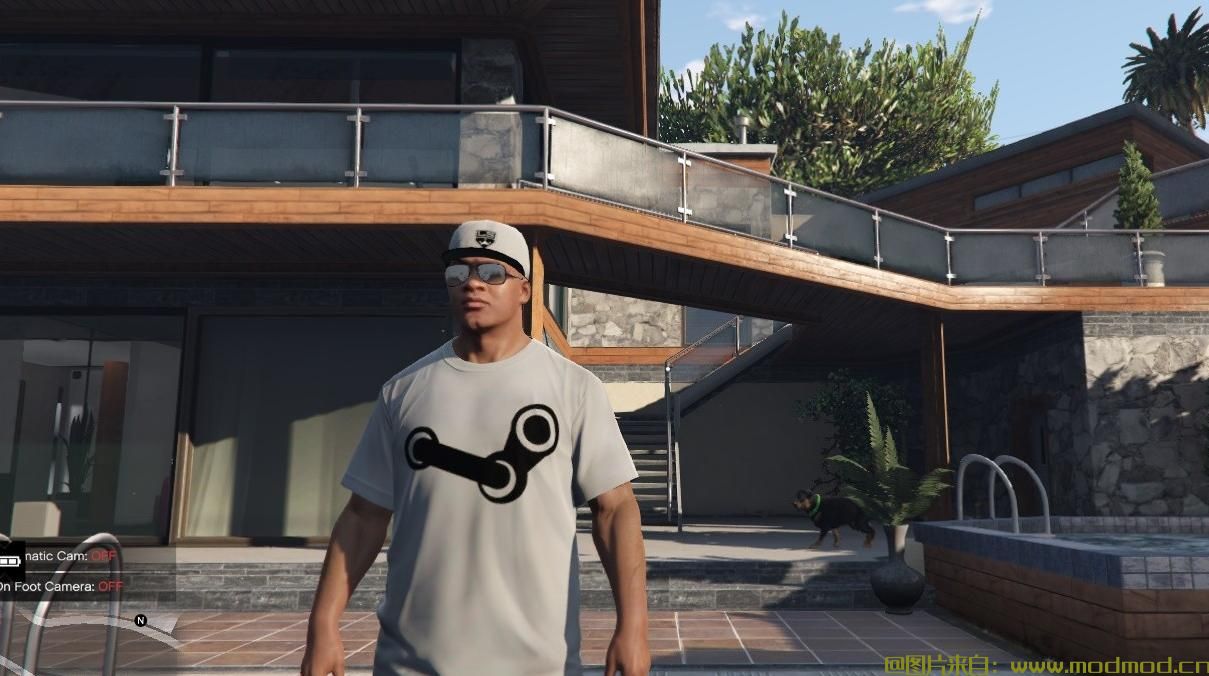 侠盗猎车手5「GTA5」Mod: 富兰克林蒸汽标志T恤