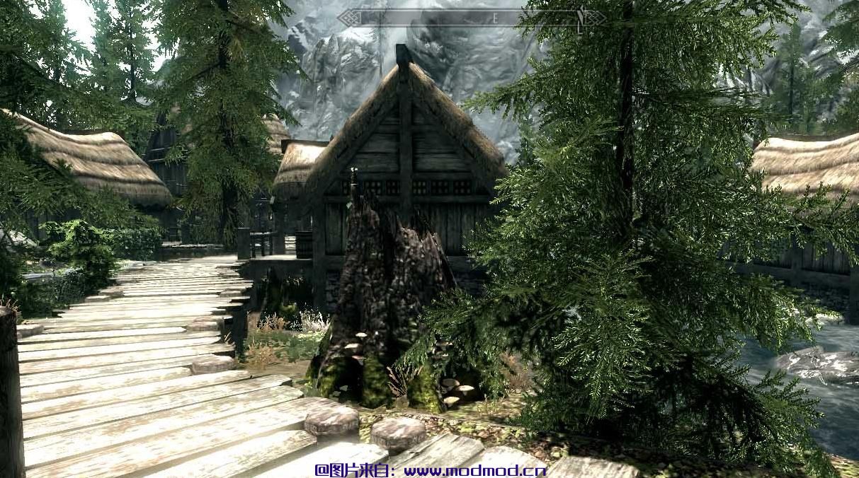 上古卷轴5：天际MOD 汉化：溪木镇扩展～新房子新NPC，新的玩家住宅（两层以及带炼金附魔的地下室）