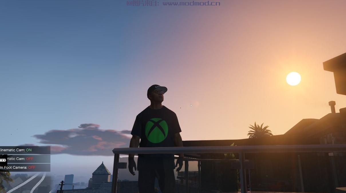 侠盗猎车手5「GTA5」Mod: 富兰克林的X-Box Logo T恤