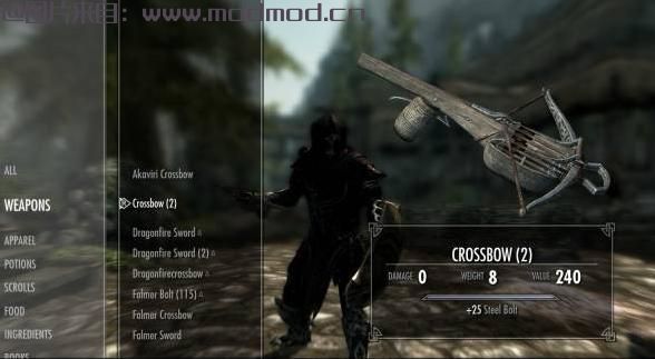 上古卷轴5：天际MOD 单手弩 One Handed Crossbows by D0VAK11N