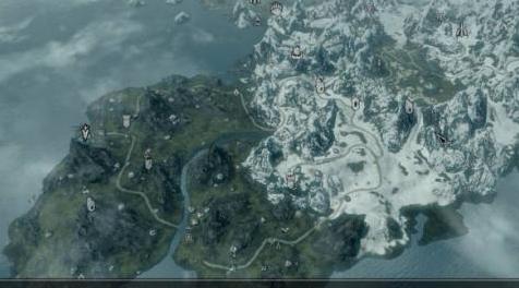 上古卷轴5：天际MOD 更好的Falskaar和Wyrmstooth地图与道路
