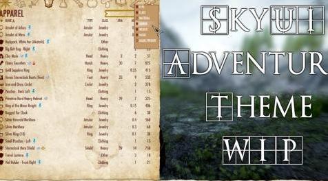 上古卷轴5：重置版MOD SkyUI主题 - 冒险家WIP SE