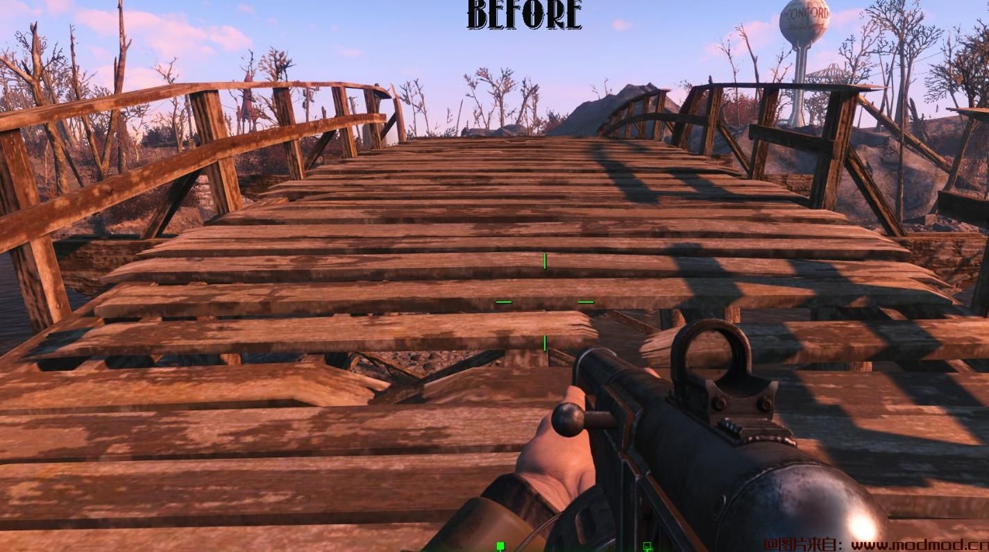 辐射4MOD Jesters Better Wooden Bridges