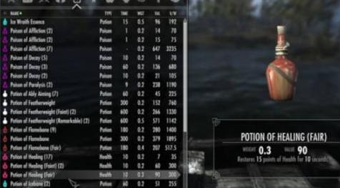 上古卷轴5：天际MOD 安魂曲：重新平衡藥水重量－Requiem - Rebalanced Potions Weight by HexPex