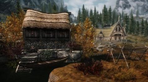 上古卷轴5：天际MOD Cobby Lodge克比小屋－－蜜之酿酒庄对面的河边小木屋！