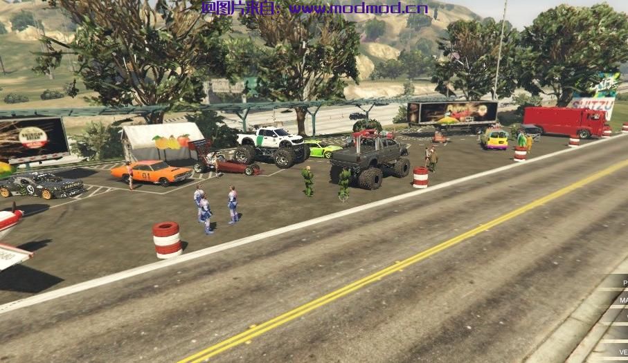 GTA5 MOD：在赌场的短道和车展