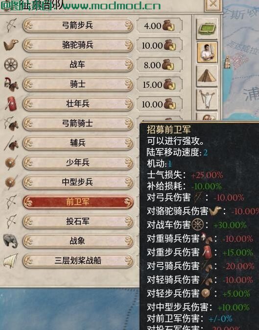 大将军：罗马MOD 添加新的军队 简单汉化