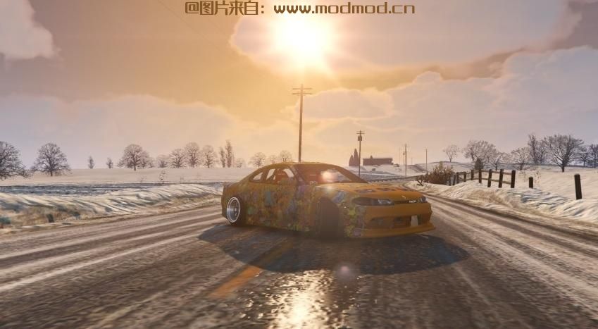 GTA5 MOD：日产Silvia S15 Vertex的神奇宝贝Livery