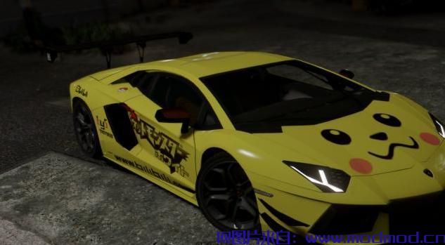 GTA5 MOD：LP700皮卡丘皮肤