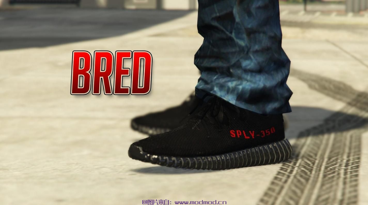 GTA5 MOD：Yeezy Boost 350 V2纹理