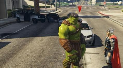 GTA5 MOD：行星绿巨人