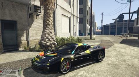 GTA5 MOD：法拉利458 Italia皮肤包