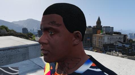 GTA5 MOD：XXXTentacion的面部/颈部纹身