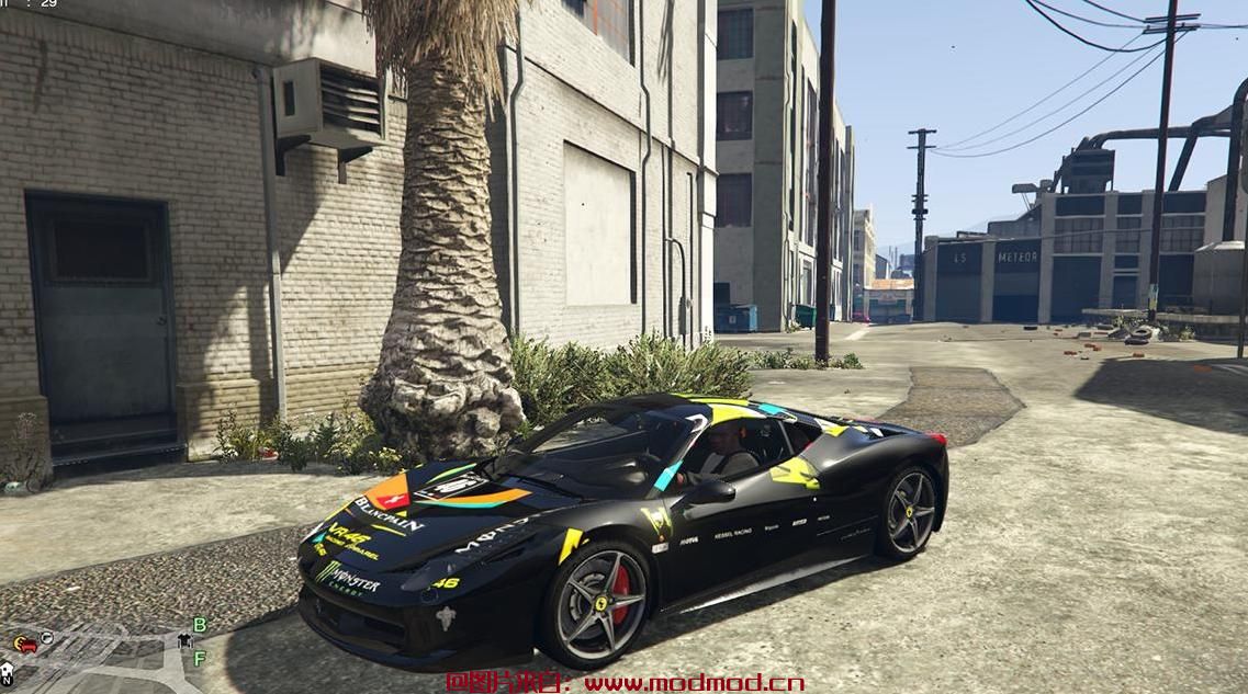 GTA5 MOD：法拉利458 Italia皮肤包