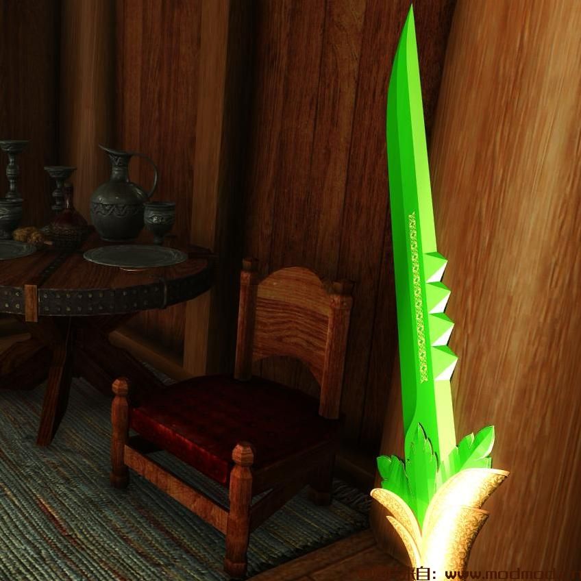 上古卷轴5：重置版MOD 一套水晶剑和匕首