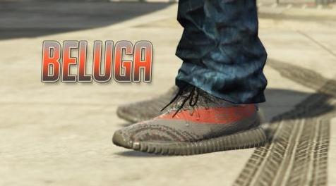 GTA5 MOD：Yeezy Boost 350 V2纹理