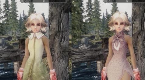 上古卷轴5：天际MOD Fox12 粉色衣服