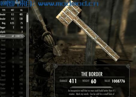 上古卷轴5：天际MOD 墙砖大锤&长弓-The Border&DLD - Project - I.R.O.N Longbow Redone