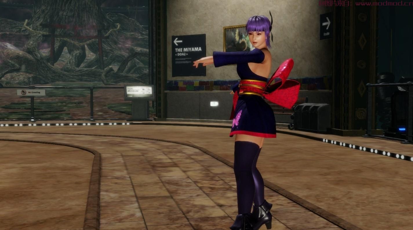 死或生6MOD 绫音 DOA2 服装配色，紫色