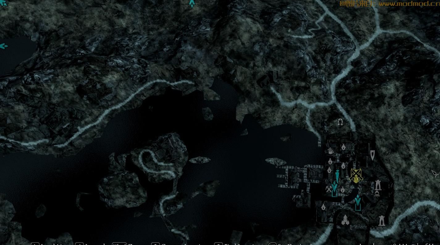 Skyui 5.x的彩色任务和首都地图标记