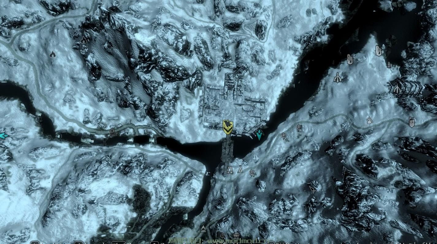 Skyui 5.x的彩色任务和首都地图标记