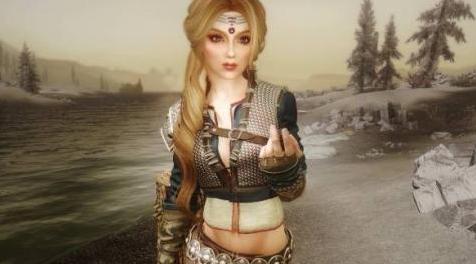 上古卷轴5：天际MOD 奇里DLC里的套装-VS Ciri Project. TW3 UNP-CBBE
