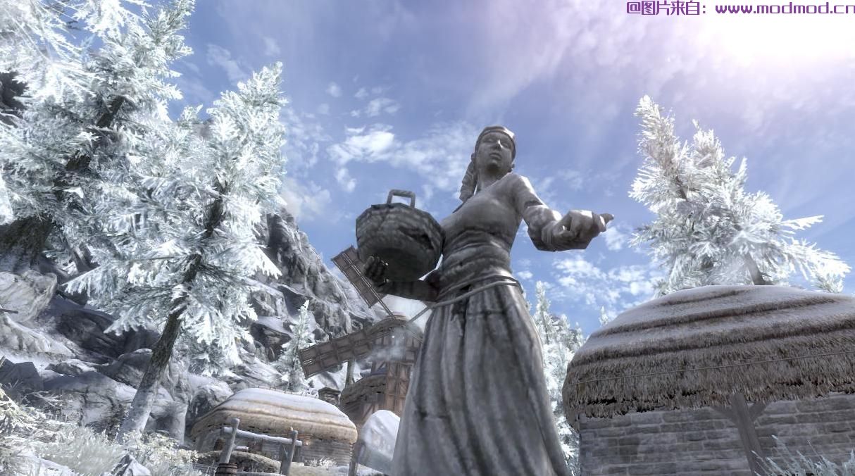 收获雕象在Bruma