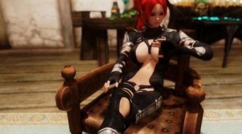 上古卷轴5：天际MOD 【原版】Black Leather Thief&mdash;&mdash;黑色盗贼皮衣