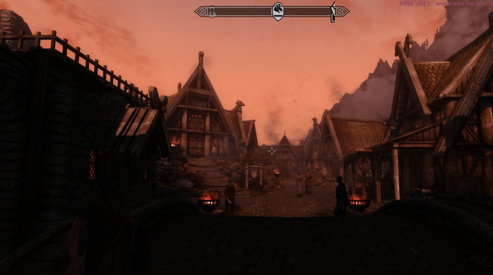 ENB Skyrim SE的香草黑夜