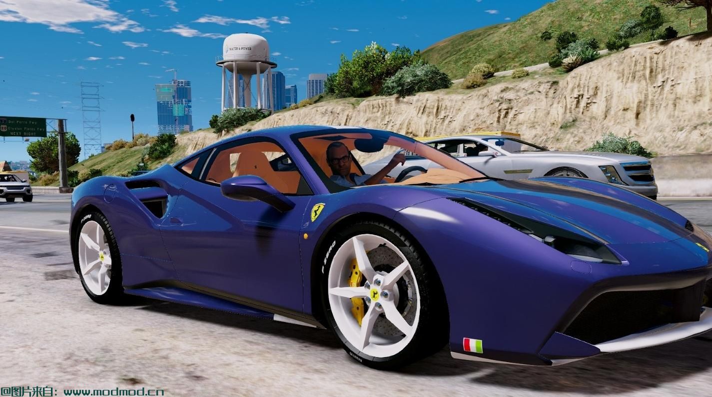 侠盗猎车5「GTA5」游戏MOD 2016法拉利F488 GTB处理