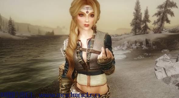 上古卷轴5：天际MOD 奇里DLC里的套装-VS Ciri Project. TW3 UNP-CBBE