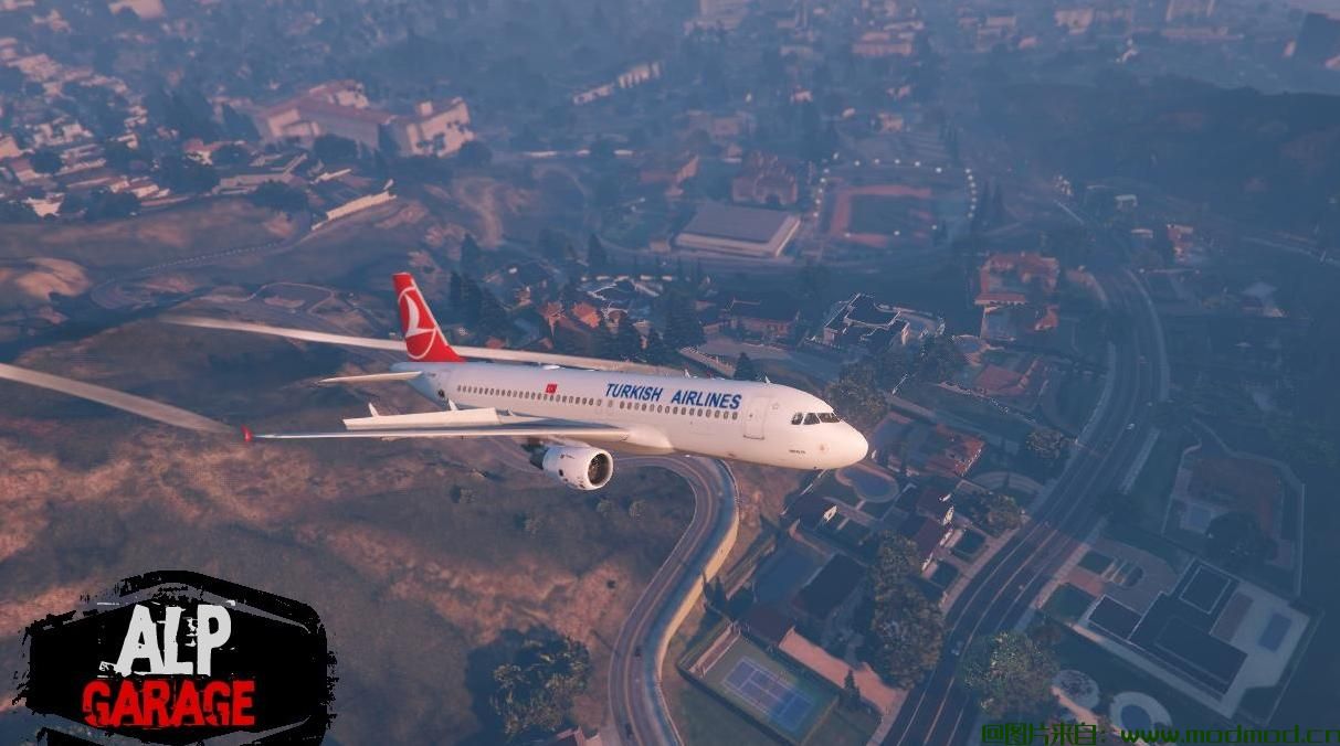 侠盗猎车5「GTA5」游戏MOD 土耳其航空