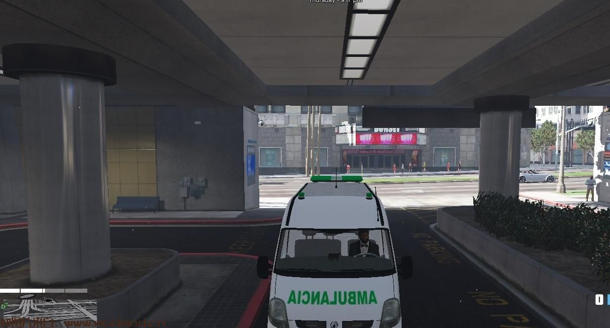 侠盗猎车5「GTA5」游戏MOD 巴拉圭SEME雷诺大师救护车