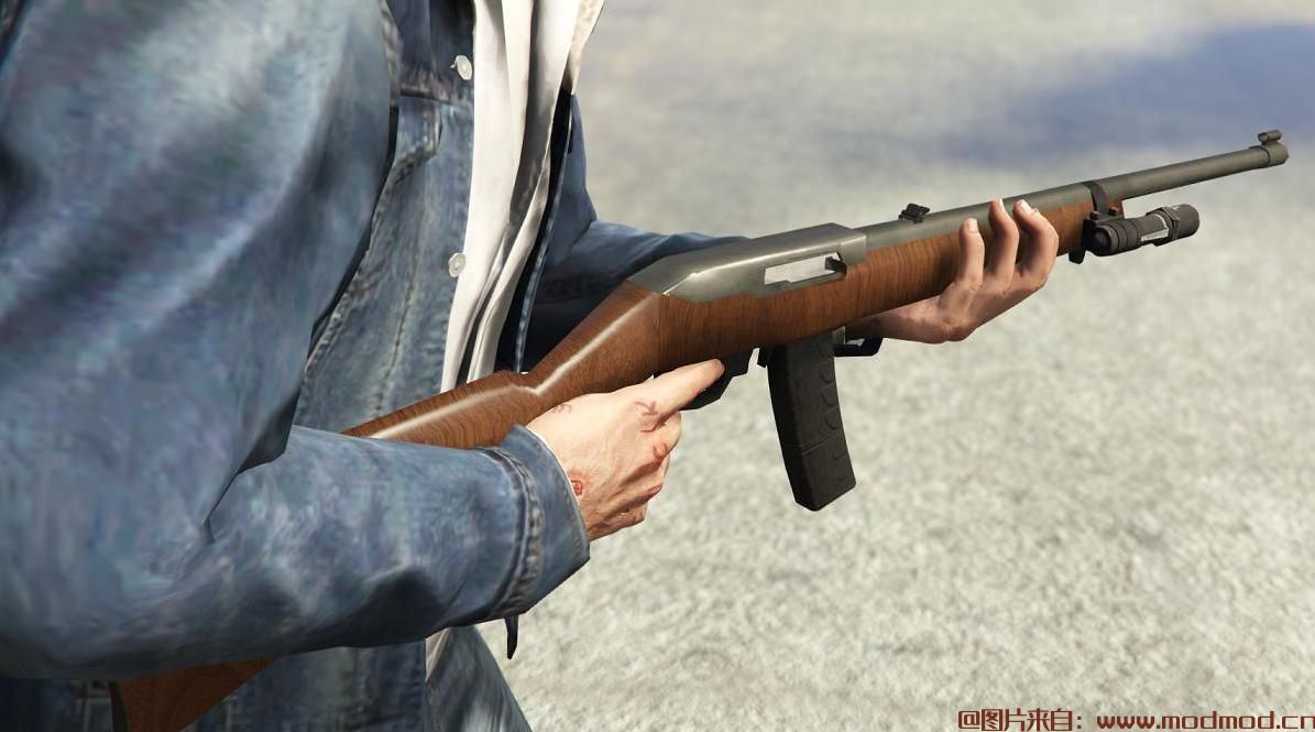 侠盗猎车5「GTA5」游戏MOD “我的世界”质量Ruger 10-22