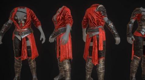 上古卷轴5：天际MOD 血色黄昏盔甲Crimson Twilight Armor-BodySlide-TBBP有着落啦！