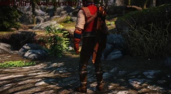 上古卷轴5：天际MOD 巫师3狼套装-The Witcher 3 Wolven Armor modV1.0