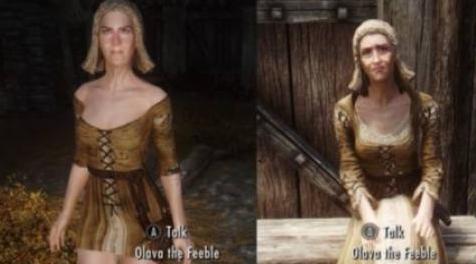 上古卷轴5：天际MOD Default Outfits for Females Elder NPCs 恢复老年NPC的预设服装