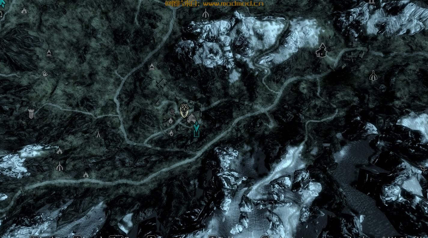 Skyui 5.x的彩色任务和首都地图标记