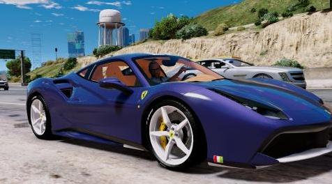 侠盗猎车5「GTA5」游戏MOD 2016法拉利F488 GTB处理