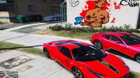 侠盗猎车5「GTA5」游戏MOD 法拉利458