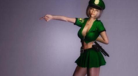 上古卷轴5：天际MOD 【少女卷轴之掌柜系列】女警制服【配对】V1.0