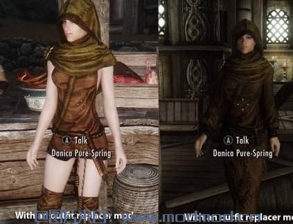 上古卷轴5：天际MOD Default Outfits for Females Elder NPCs 恢复老年NPC的预设服装