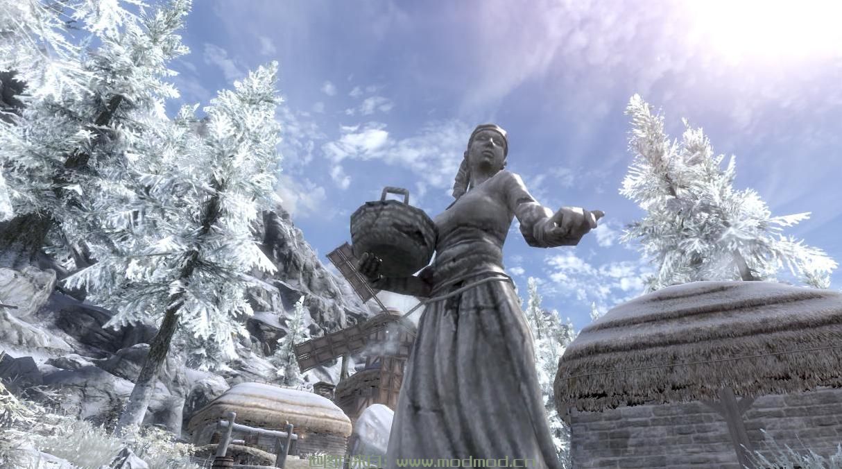 收获雕象在Bruma